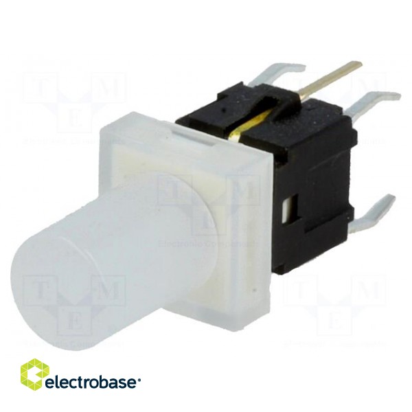 Switch: keypad | Pos: 2 | SPST-NO | 0.05A/12VDC | silver | LED | yellow paveikslėlis 1