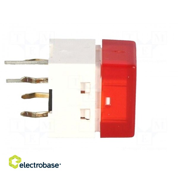 Switch: keypad | Pos: 2 | SPST-NO | 0.05A/24VDC | red | LED | red | THT image 7