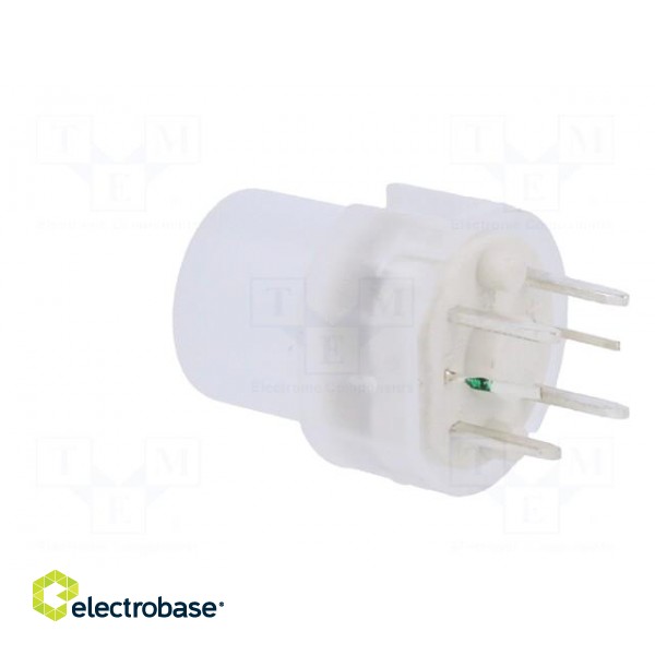 Switch: push-button | Pos: 2 | SPST-NO | 0.01A/35VDC | LED | green | THT image 4