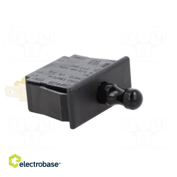 Switch: door | Pos: 2 | DPDT | 10A/125VAC | black | Mounting: on panel image 8