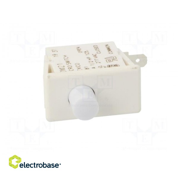 Switch: door | Pos: 2 | SPDT | 10A/125VAC | white | Mounting: on panel image 9