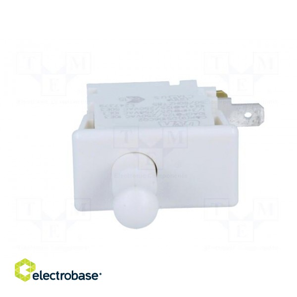 Switch: door | Pos: 2 | SPDT | 10A/250VAC | white | on panel | 1.5kV image 9