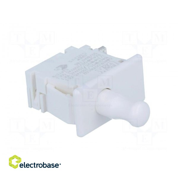 Switch: door | Pos: 2 | SPDT | 10A/250VAC | white | on panel | 1.5kV image 8