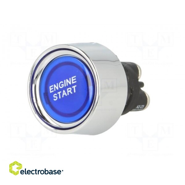 Switch: push-button | Pos: 2 | SPST-NO | 50A/12VDC | blue | Illumin: LED paveikslėlis 2