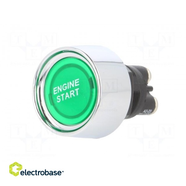 Switch: push-button | Pos: 2 | SPST-NO | 50A/12VDC | green | Illumin: LED paveikslėlis 2