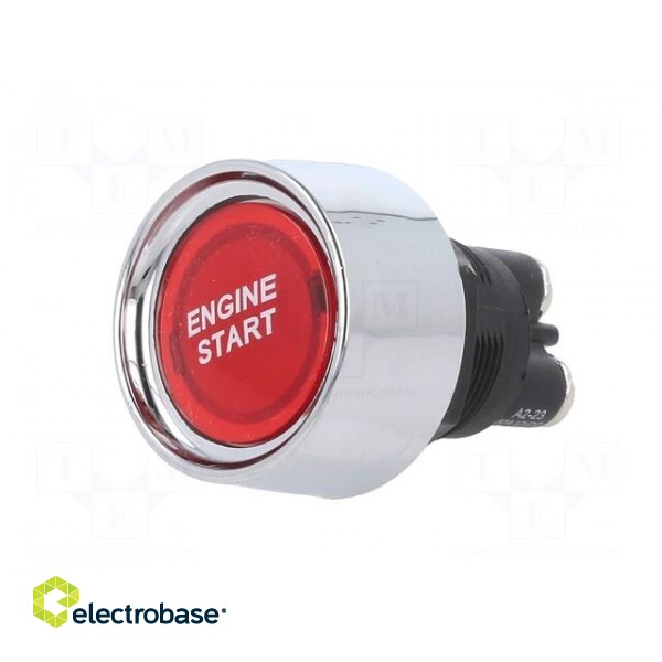 Switch: push-button | Pos: 2 | SPST-NO | 50A/12VDC | red | Illumin: LED фото 2