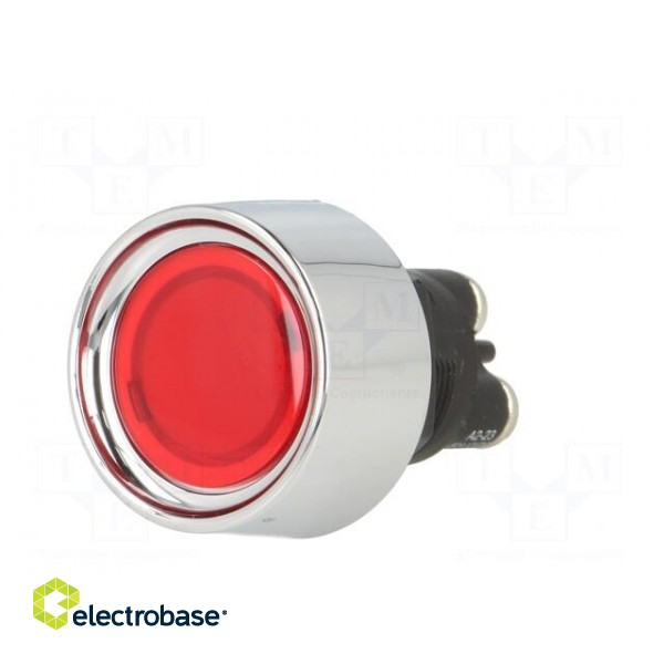 Switch: push-button | Pos: 2 | SPST-NO | 50A/12VDC | red | Illumin: LED image 2