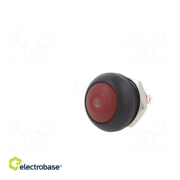 Switch: push-button | Pos: 2 | SPST | 0.1A/50VDC | 0.125A/125VAC | red фото 2
