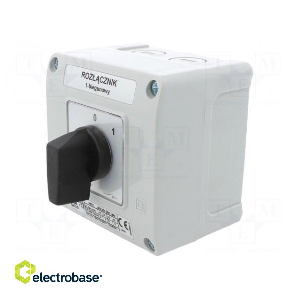 Switch: cam switch | Stabl.pos: 2 | 10A | 0-1 | flush mounting | Poles: 1 image 1