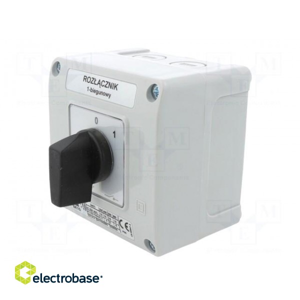 Switch: cam switch | Stabl.pos: 2 | 10A | 0-1 | flush mounting | Poles: 1 image 3