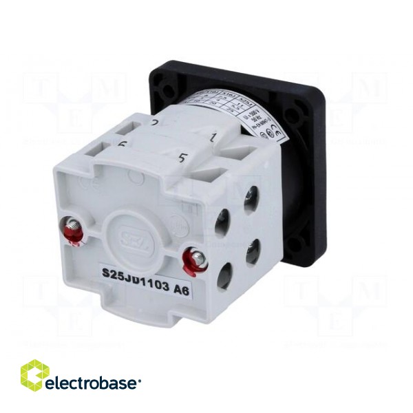 Switch: cam switch | Stabl.pos: 2 | 25A | 0-1 | for building in | 7.5kW image 6