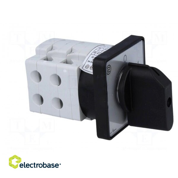 Switch: cam switch | Stabl.pos: 2 | 25A | 0-1 | for building in | 7.5kW image 8