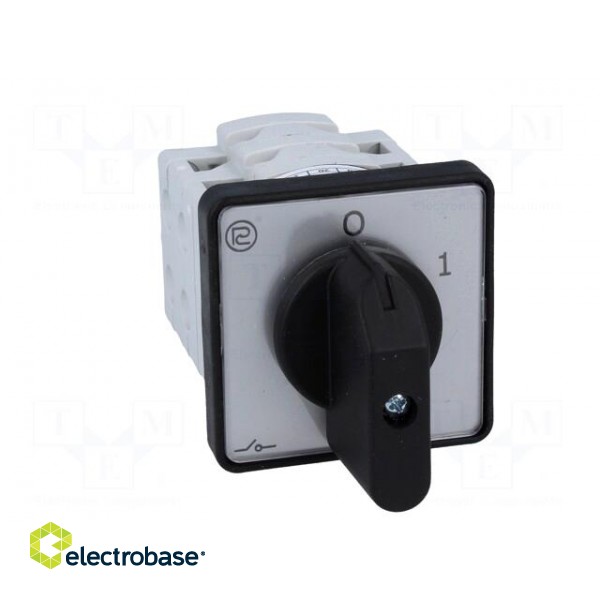 Switch: cam switch | Stabl.pos: 2 | 25A | 0-1 | for building in | 7.5kW image 9