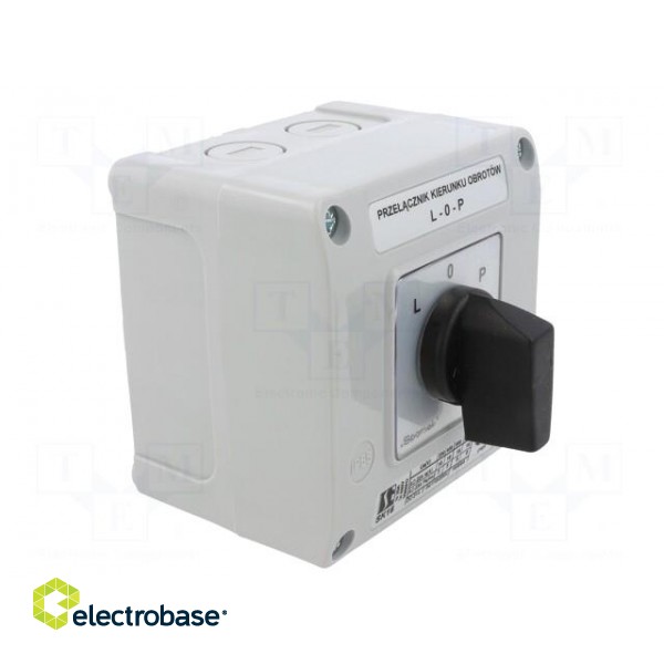 Switch: cam switch | Stabl.pos: 3 | 16A | L-0-P | Poles: 3 | Pos: 3 | IP65 image 8