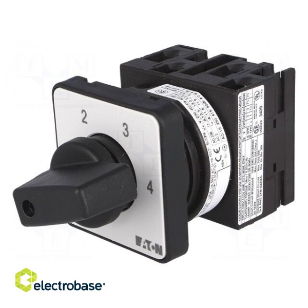 Switch: disconnector | Stabl.pos: 4 | 20A | 1-2-3-4 | Poles: 1 | 6.5kW image 1