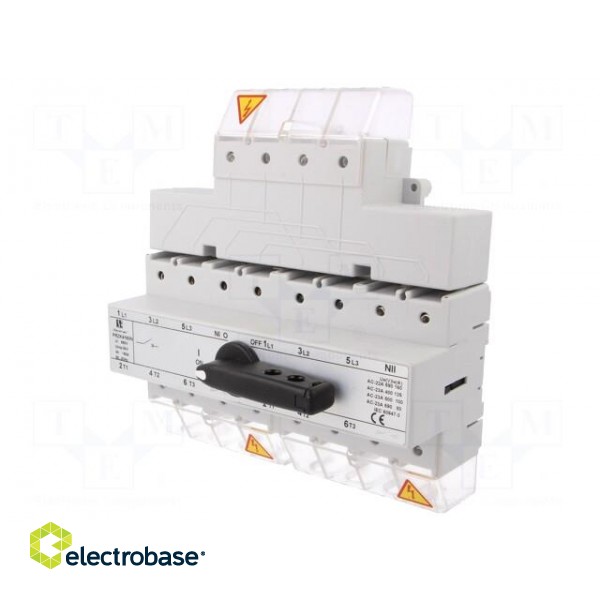 Switch: mains-generator | Stabl.pos: 3 | 160A | I-0-II | Mounting: DIN фото 1