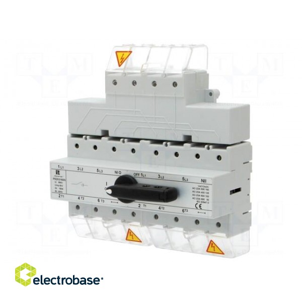 Switch: mains-generator | Stabl.pos: 3 | 160A | I-0-II | Mounting: DIN image 1
