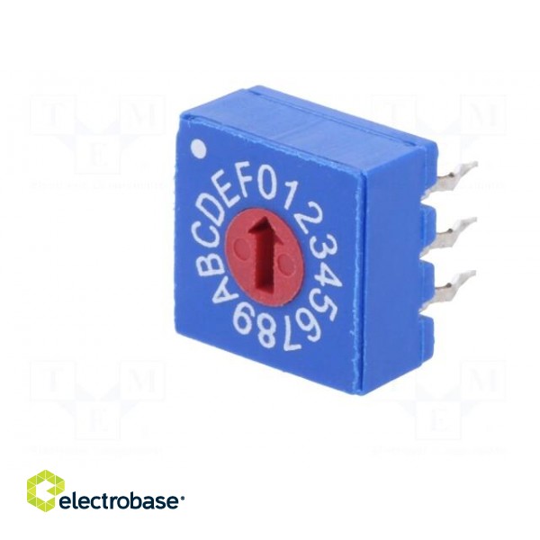 Encoding switch | HEX/BCD | Pos: 16 | 10x10x5mm image 2