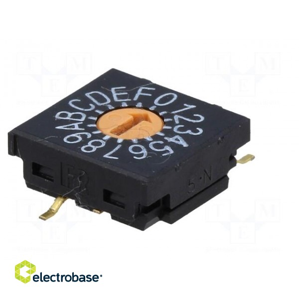 Encoding switch | HEX/BCD | Pos: 16 | SMT | Rcont max: 100mΩ | 10x10x4mm фото 6