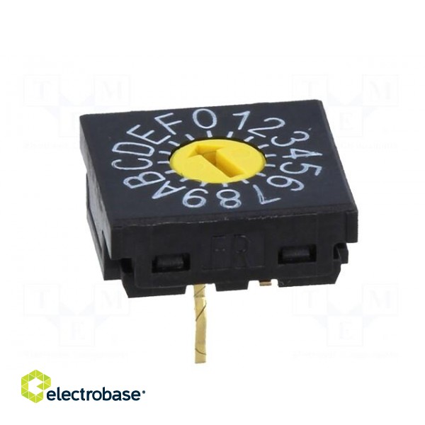 Encoding switch | HEX/BCD | Pos: 16 | THT | Rcont max: 100mΩ | 10x10x4mm фото 5