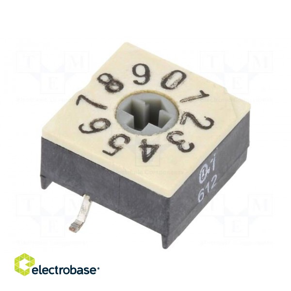 Encoding switch | DEC/BCD | Pos: 10 | SMD | Rcont max: 100mΩ | P60 image 1