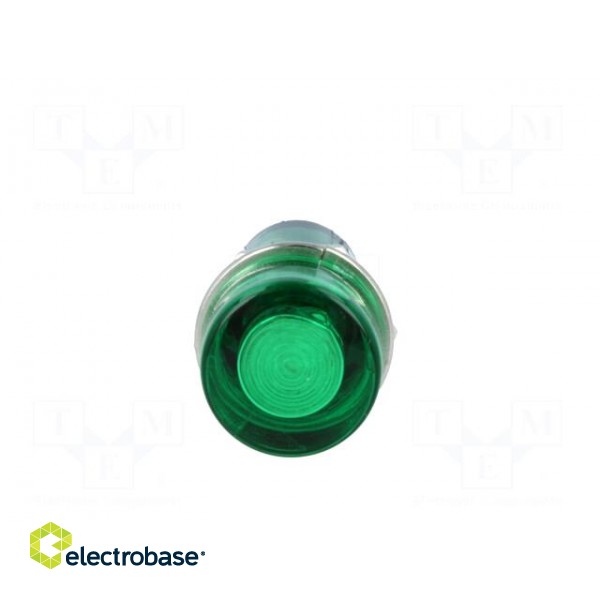 Indicator: with FLUO neon lamp | flat | green | 230VAC | Cutout: Ø10mm image 9