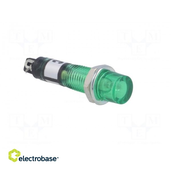 Indicator: with FLUO neon lamp | recessed | green | 230VAC | plastic image 8