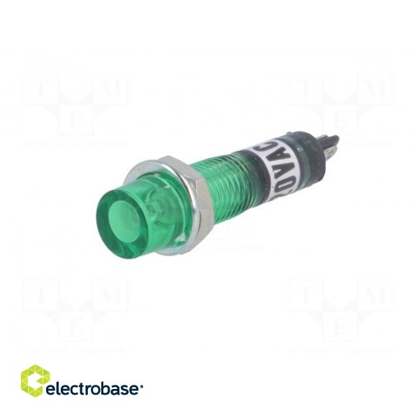 Indicator: with FLUO neon lamp | recessed | green | 230VAC | plastic image 2