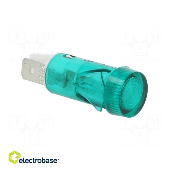 Indicator: with neon lamp | flat | green | 230VAC | Cutout: Ø12mm image 8