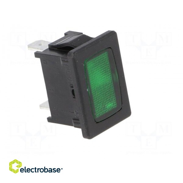 Indicator: with neon lamp | flat | green | 230VAC | plastic image 8
