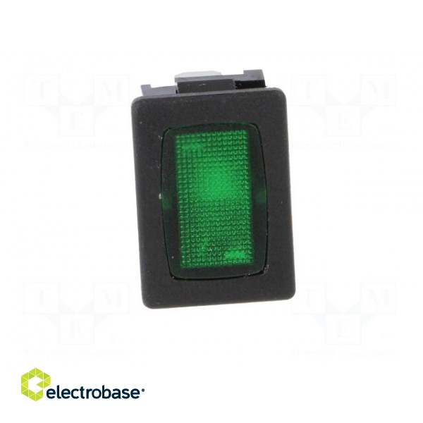 Indicator: with neon lamp | flat | green | 230VAC | plastic image 9