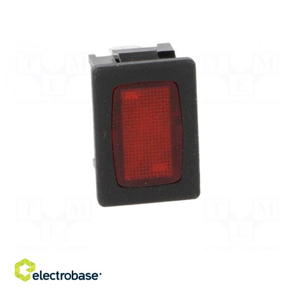 Indicator: with neon lamp | flat | red | 230VAC | Cutout: 19.2x12.9mm image 9