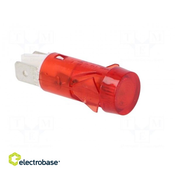 Indicator: with neon lamp | flat | red | 230VAC | Cutout: Ø12mm image 8