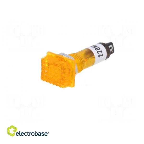 Indicator: with neon lamp | prominent | yellow | 230VAC | plastic image 2