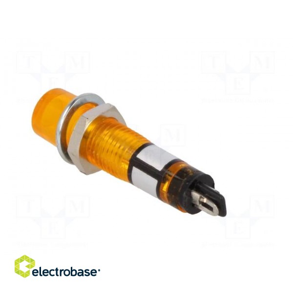Indicator: with neon lamp | recessed | orange | 12VAC | Cutout: Ø7.5mm image 4