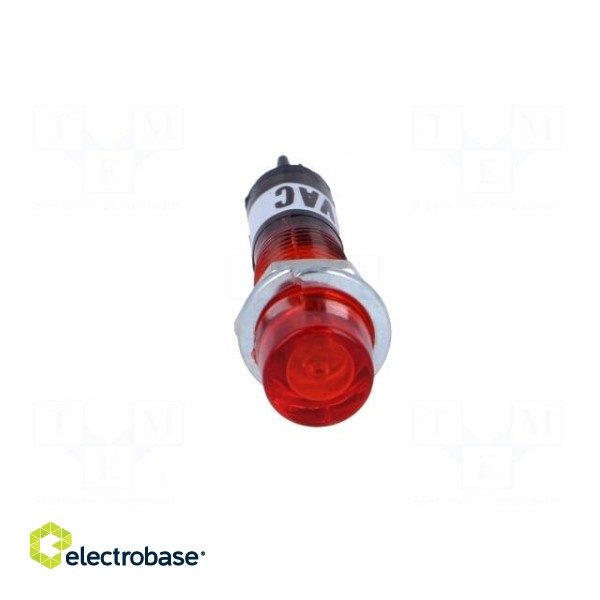 Indicator: with neon lamp | recessed | red | 230VAC | Cutout: Ø7.5mm image 9