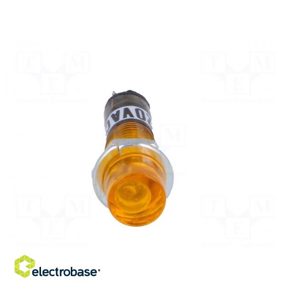 Indicator: with neon lamp | recessed | orange | 230VAC | plastic | IP20 фото 9
