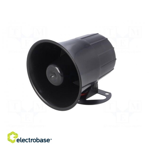 Sound transducer: siren | dynamic | 6 tones | 1300mA | Ø: 105mm | 12VDC image 2