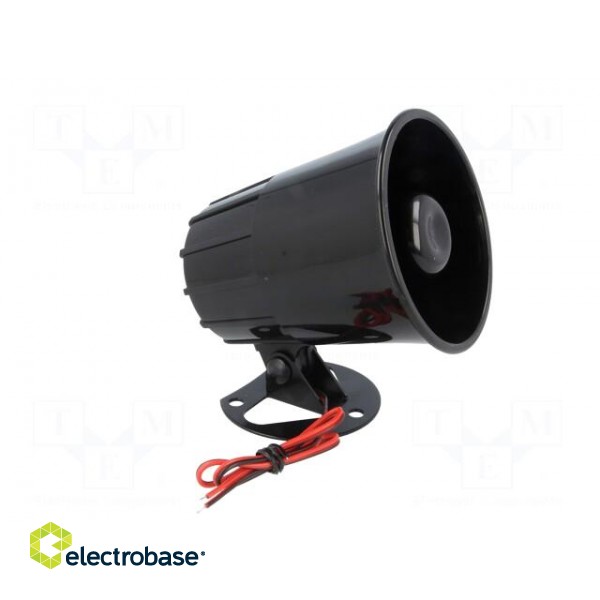 Sound transducer: siren | dynamic | 6 tones | 900mA | Ø: 88mm | 12VDC paveikslėlis 8