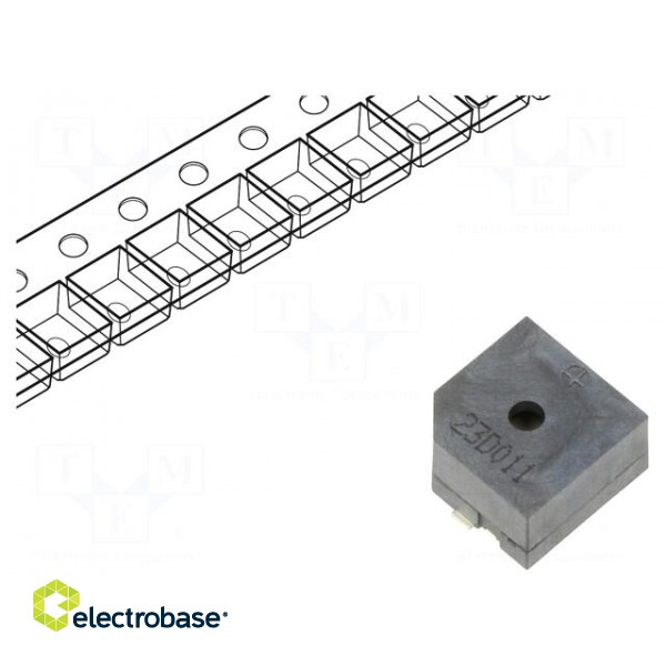 Sound transducer: electromagnetic alarm | 2.4kHz | 40mA | -40÷105°C