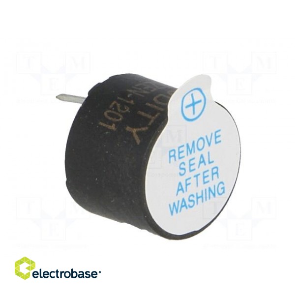 Sound transducer: elektromagnetic alarm | Ø: 12mm | H: 9.9mm | 1.5VDC image 8