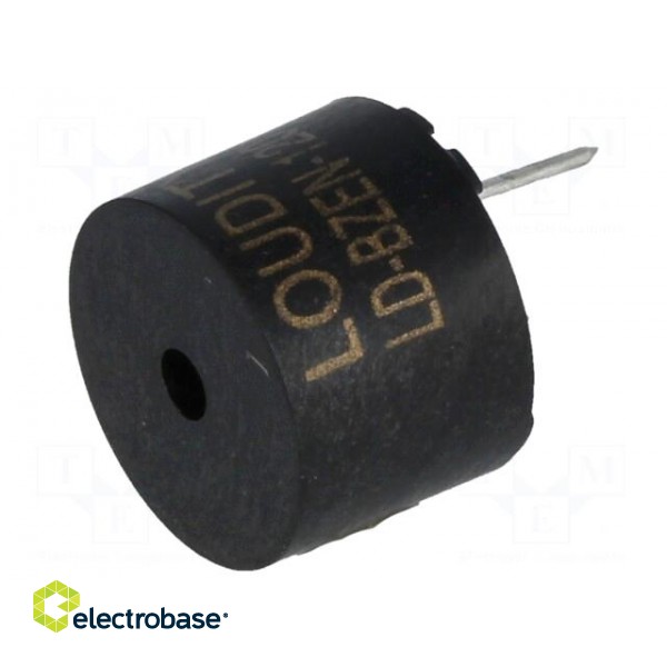 Sound transducer: elektromagnetic alarm | Ø: 12mm | H: 9.9mm | 1.5VDC image 1