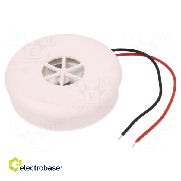 Sound transducer: piezo alarm | 12÷24VDC | Colour: white