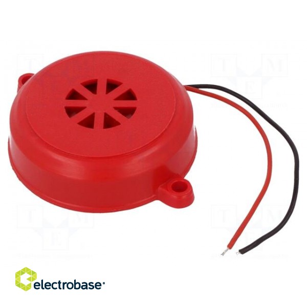 Sound transducer: piezo alarm | 24VDC | Sound level: 90dB