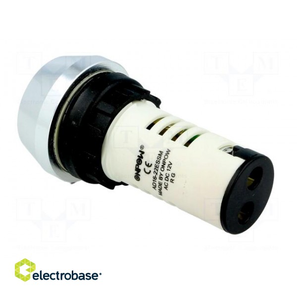 Signaller: sound | 80dB | Illumin: LED 12VAC/DC | IP40 | Ø22mm | max.6mm image 4