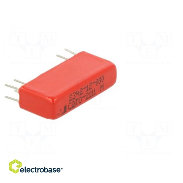 Relay: reed switch | DPDT | Ucoil: 12VDC | 0.25A | max.100VDC | 10W | THT image 8