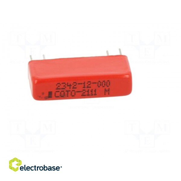 Relay: reed switch | DPDT | Ucoil: 12VDC | 0.25A | max.100VDC | 10W | THT image 9