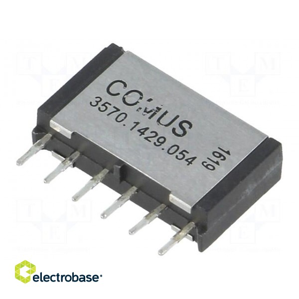 Relay: reed switch | DPST-NO | Ucoil: 5VDC | 1A | max.200VDC | 15W | THT