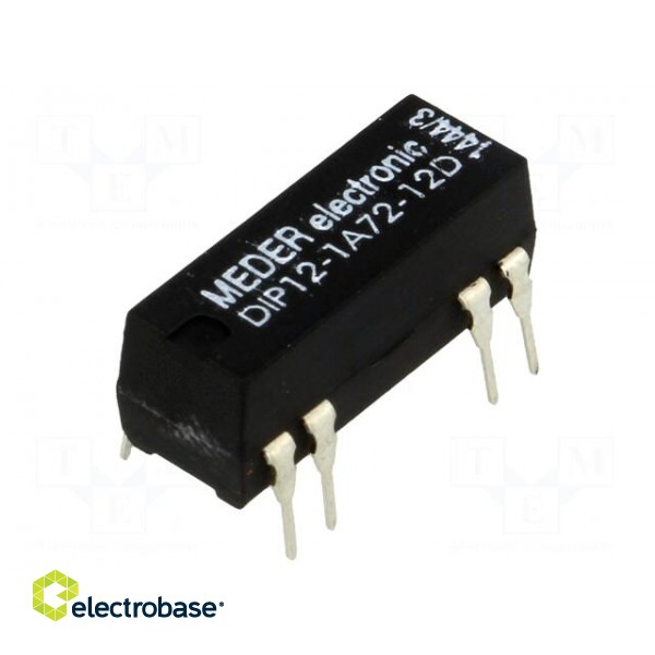 Relay: reed switch | SPST-NO | Ucoil: 12VDC | 1A | max.200VDC | 145mW