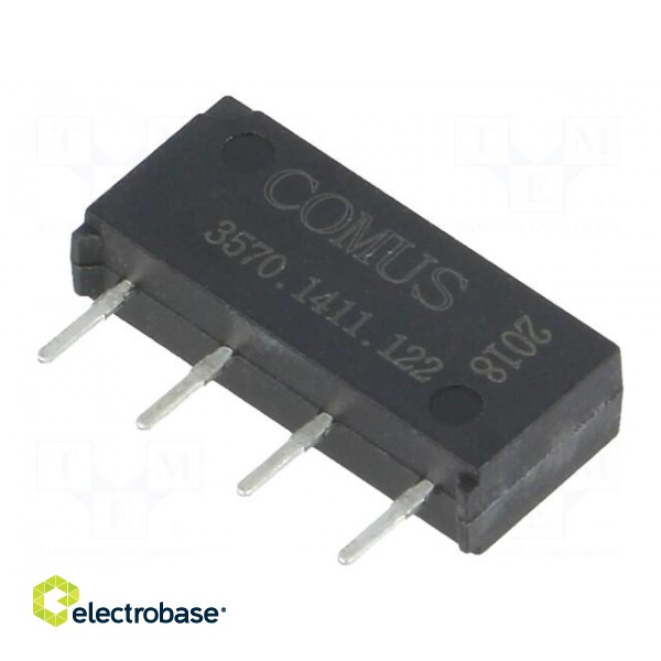 Relay: reed switch | SPST-NO | Ucoil: 12VDC | 500mA | max.200VDC | 10W